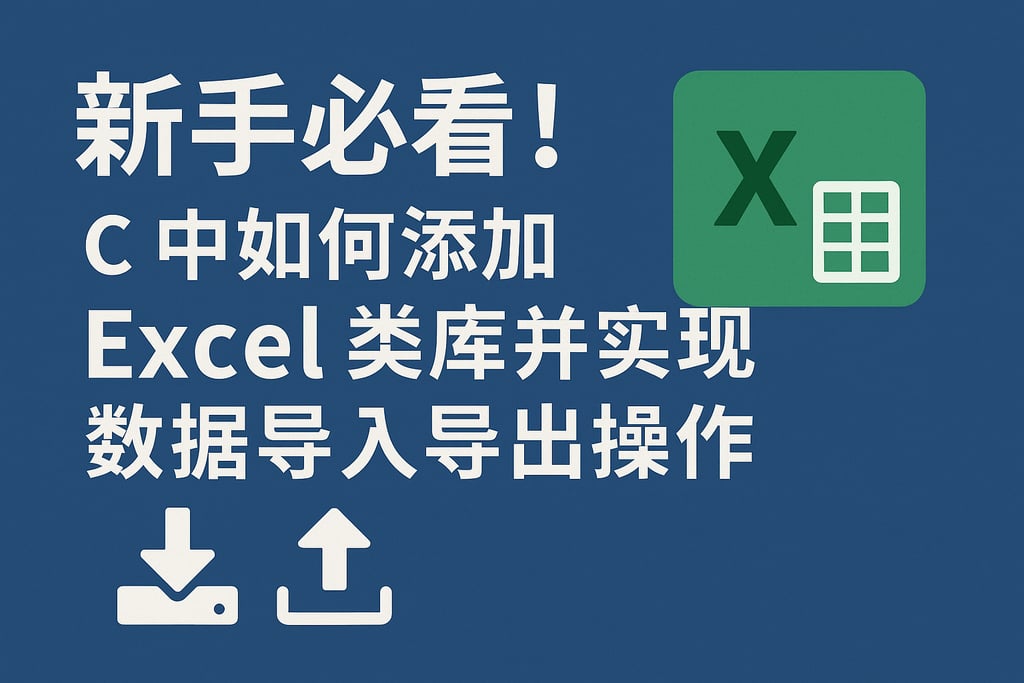 新手必看！c 中如何添加excel类库并实现数据导入导出操作
